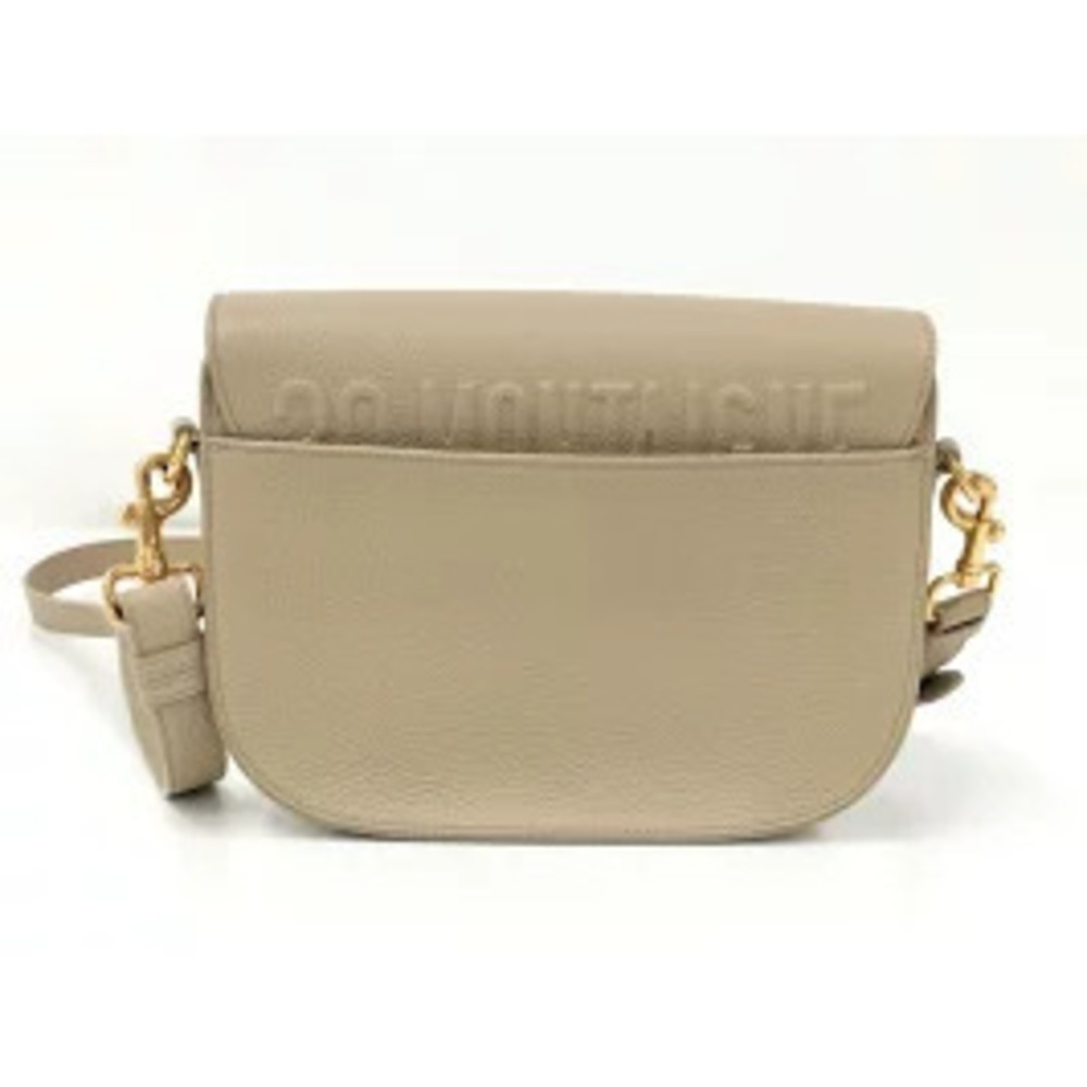 Christian Dior Boy Shoulder Bag Leather Beige - Picture 2 of 9